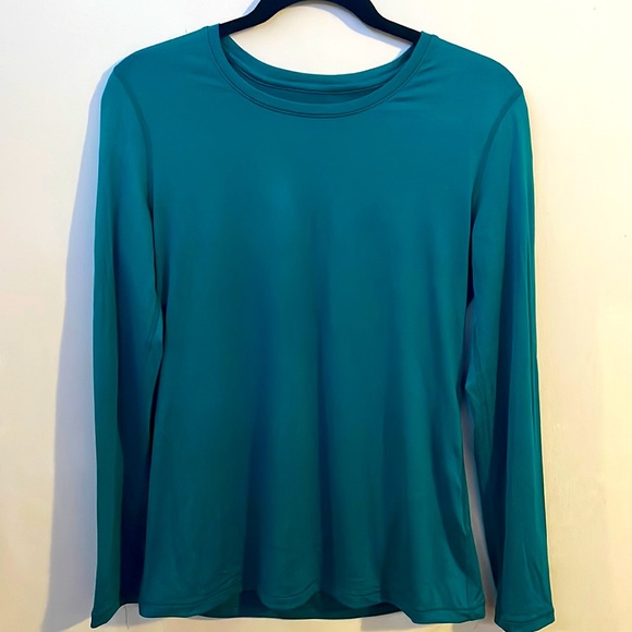 Teal long sleeve top dri-fit - Picture 1 of 3